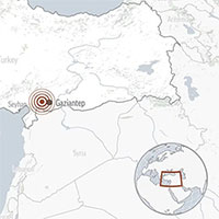 Động đất mạnh gây rung chuyển Thổ Nhĩ Kỳ và Syria, nhiều người chết