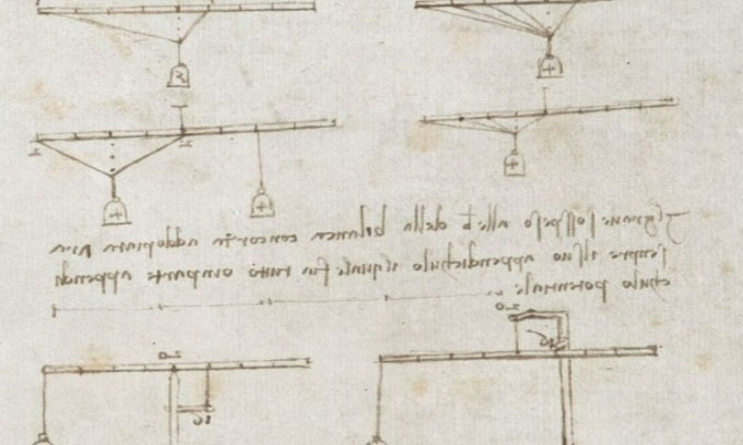 Thí nghiệm trọng lực đi trước thời đại của Leonardo da Vinci