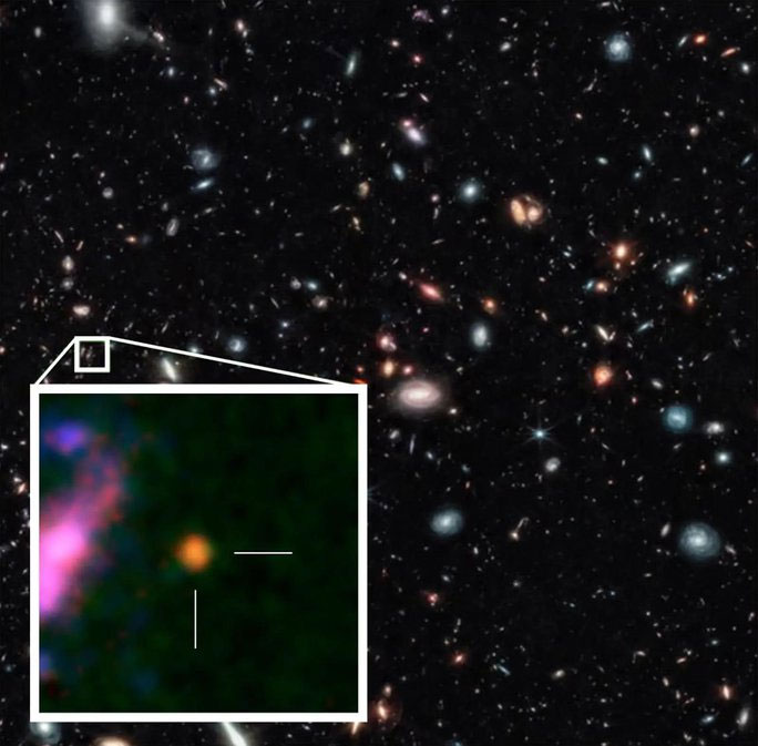 Hình ảnh vô tuyến của vùng vũ trụ sơ khai và thiên hà cổ xưa nhất từng được tìm thấy
