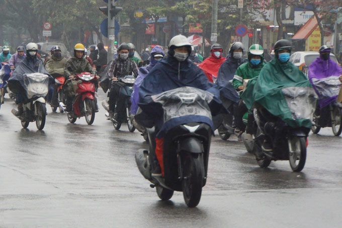 Miền Bắc mưa lạnh trước khi đón đợt nắng nóng cục bộ