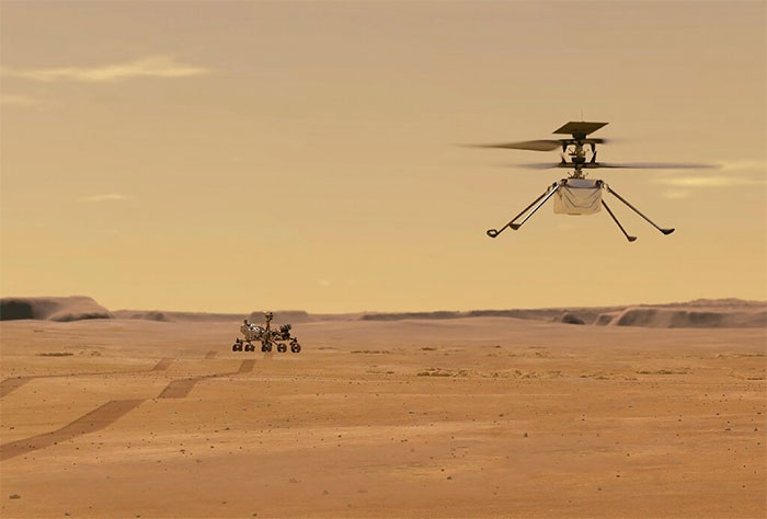 Trực thăng Ingenuity hướng tới kỷ lục mới về độ cao trên sao Hỏa
