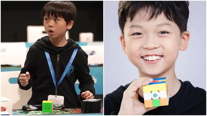 Cậu bé 9 tuổi đạt kỷ lục giải khối Rubik trong chưa đầy 5 giây