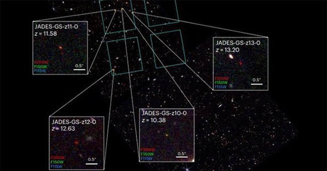 “Xuyên không” 13,5 tỉ năm, kính viễn vọng NASA tìm ra 4 thủy tổ vũ trụ