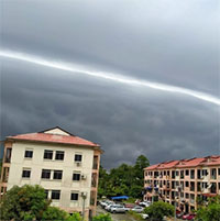 Đám mây "nấc thang lên thiên đường" gây chú ý ở Malaysia