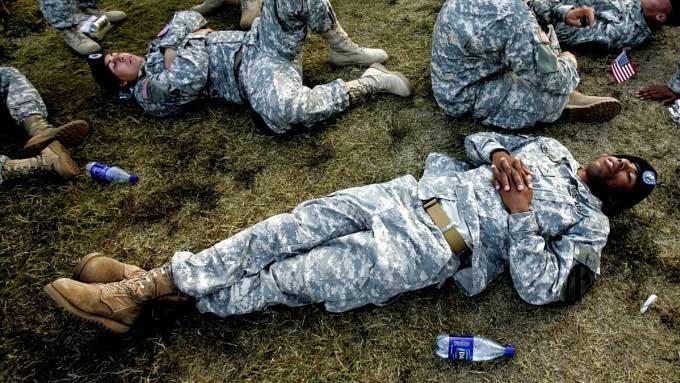 Quân đội Mỹ ngủ tại Fort Hood, Texas.