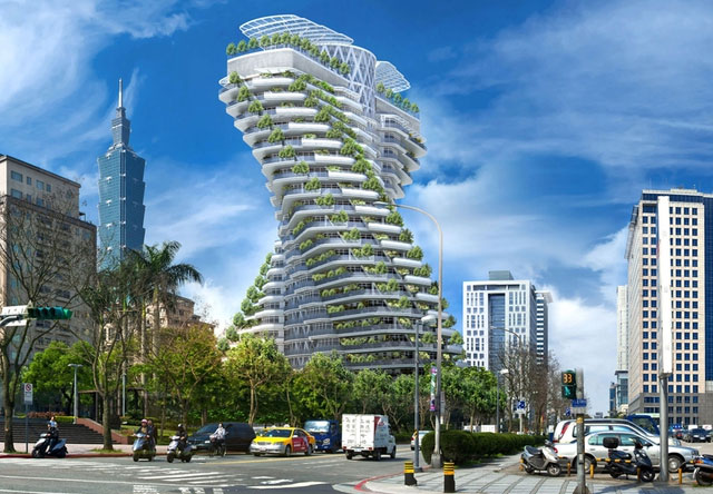 Tòa nhà siêu thực mô phỏng 