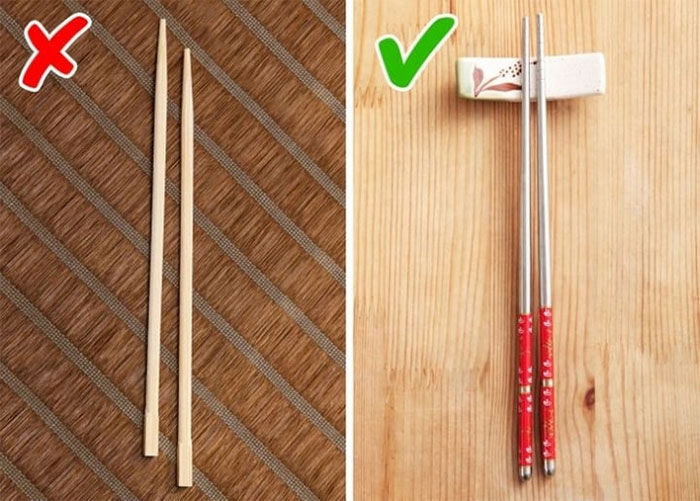 Vòng tròn khắc trên đầu đũa dùng một lần có ý nghĩa gì?