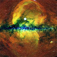 Bong bóng khổng lồ "ký sinh" thiên hà chứa Trái đất