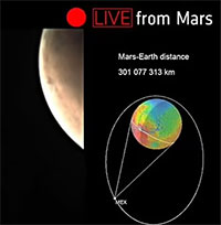 Những hình ảnh trong buổi livestream đầu tiên từ sao Hỏa