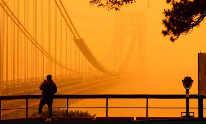 New York ô nhiễm nhất thế giới do cháy rừng ở Canada