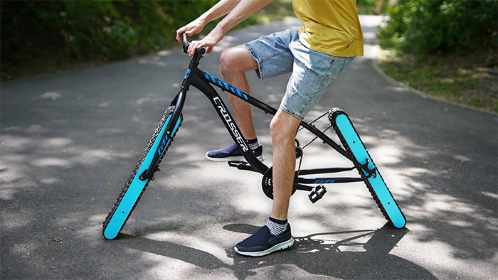 Xe đạp có bánh thì quá bình thường, giờ đây chúng ta có cả xe đạp không bánh