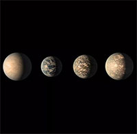 Phát hiện mới: 7 hành tinh giống Trái đất có thể ở được
