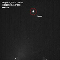 Tàu Mặt trăng của Nga chụp ảnh từ ngoài không gian