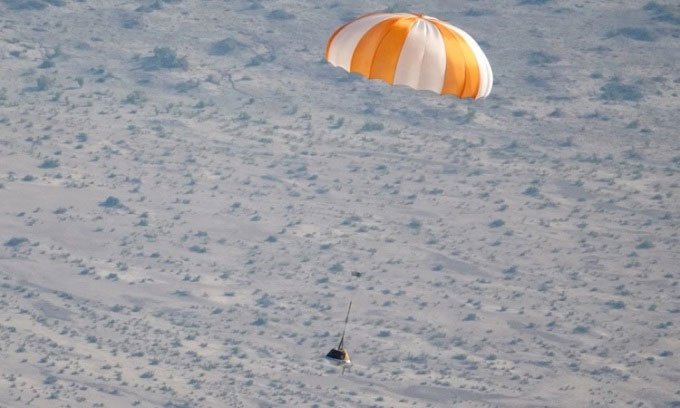 NASA sắp thu thập mẫu vật tiểu hành tinh trên sa mạc
