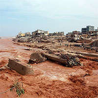 Siêu bão Daniel quét mất 1/4 thành phố ở Lybia, số người thiệt mạng lên tới hơn 3000