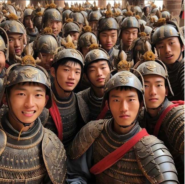 Đội quân đất nung, đội quân Bát Kỳ của Trung Quốc 