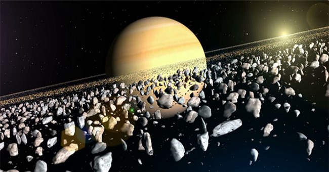 Hai mặt trăng của sao Thổ lao vào nhau vỡ tan, tạo nên thứ bí ẩn?