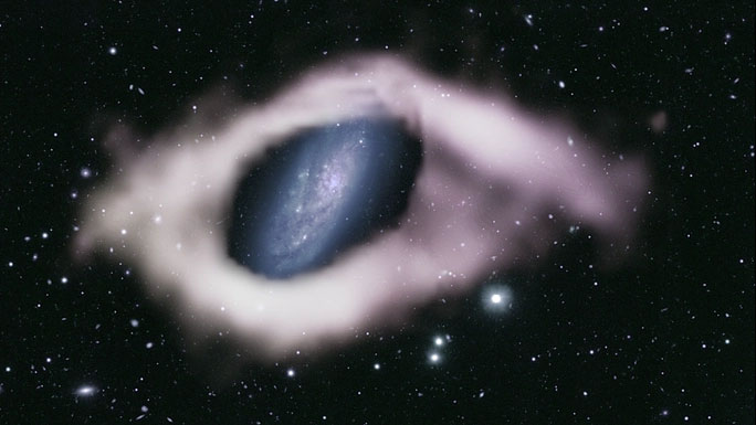 Cấu trúc hình con mắt được xác định là một thiên hà vòng cực