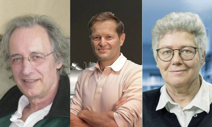 Ba nhà khoa học Pierre Agostini, Ferenc Krausz, Anne L’Huillier nhận giải Nobel Vật lý 2023.