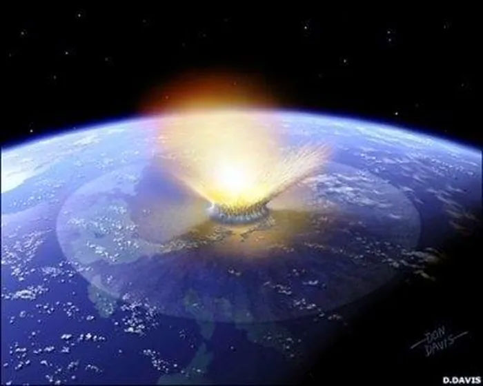 Miệng hố Chicxulub ở ngoài khơi bán đảo Yucatan.