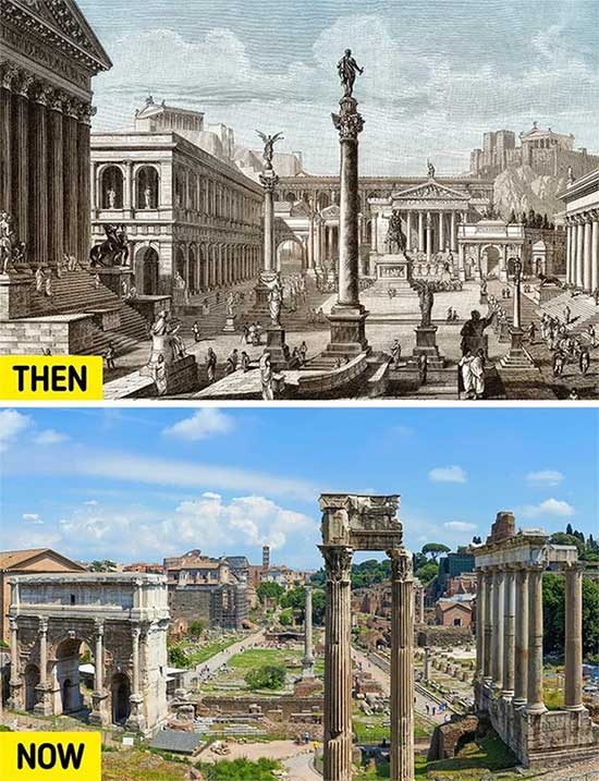 Quảng trường La Mã, trung tâm thành phố Rome, Ý