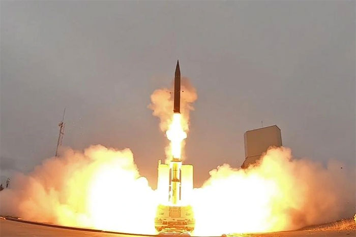 Arrow anti-ballistic missile launch system.