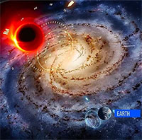 Không gian, thời gian méo mó vì lỗ đen quái vật gần Trái đất nhất