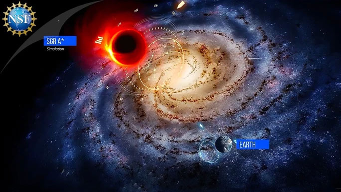 Không gian, thời gian méo mó vì lỗ đen quái vật gần Trái đất nhất