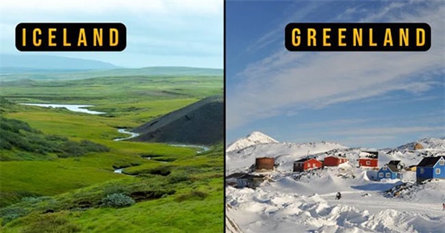 Vì sao Greenland và Iceland lại có được những cái tên trái ngược hoàn toàn với thực tế? 