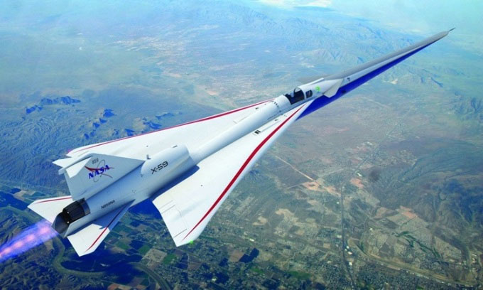 Máy bay X-59 được kỳ vọng sẽ mở đường cho bay siêu thanh không tiếng ồn trên đất liền.