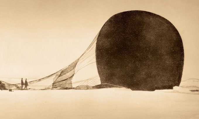 Bức ảnh hé lộ thảm kịch thám hiểm Bắc Cực bằng khinh khí cầu