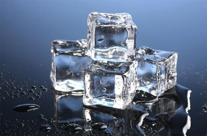 Distinguish between ice made from boiled and unboiled water