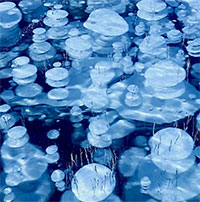 Bí ẩn về những bong bóng "đông lạnh" tại hồ Abraham