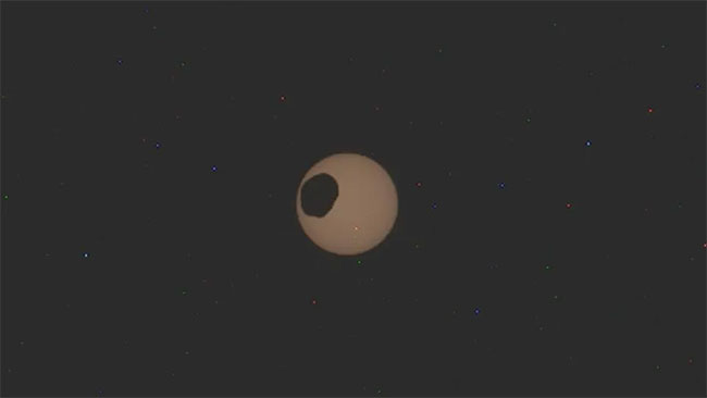 Công bố đoạn phim quý giá về nhật thực trên sao Hỏa