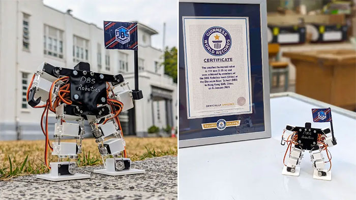 Sinh viên Hồng Kông chế tạo robot hình người nhỏ nhất thế giới