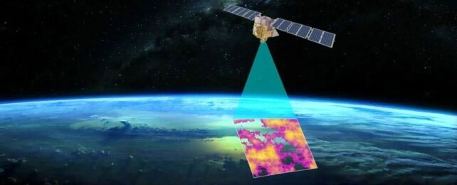 Hình minh họa vệ tinh giám sát Methane.