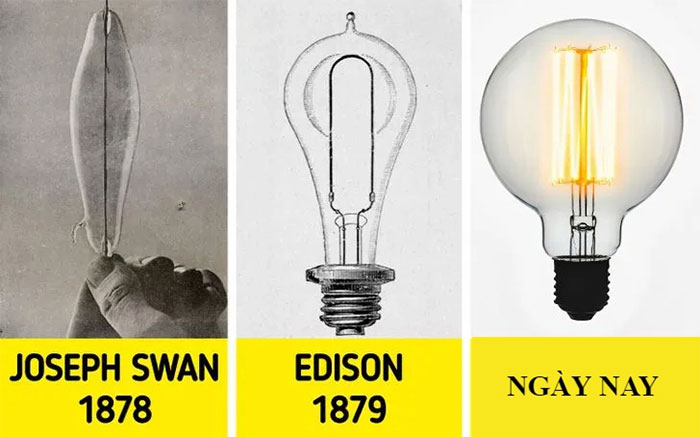 Thomas Edison không phải người phát minh ra bóng đèn