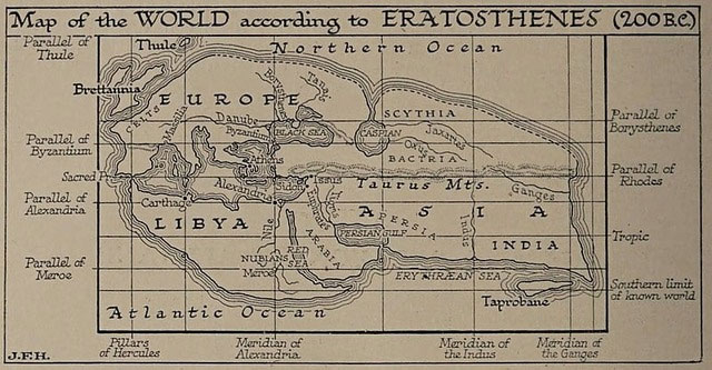 Tấm bản đồ Eratosthenes.