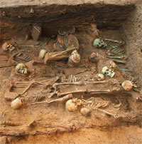 Phát hiện khu mộ cổ tập thể chôn cất 1.500 bệnh nhân dịch hạch