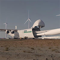 Dự án máy bay lớn nhất thế giới chuyên chở cánh turbine gió