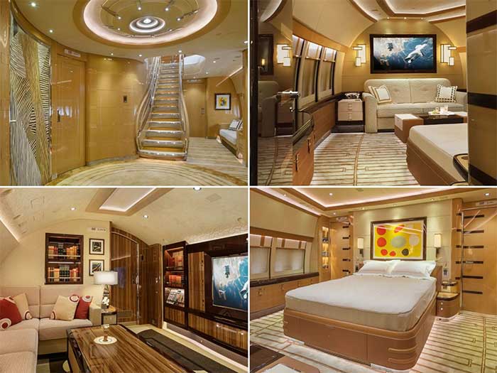 Nội thất xa hoa của chiếc máy bay tư nhân lớn nhất thế giới