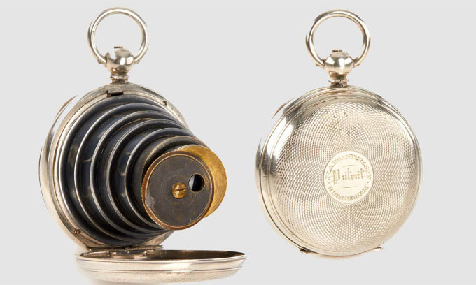 Camera bí mật dưới dạng đồng hồ bỏ túi 130 năm trước
