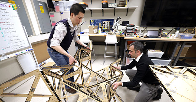 Cấu trúc ván gỗ dạng origami có thể chịu tải và xếp gọn