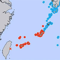 Nhật Bản đồng loạt phát cảnh báo sóng thần sau trận động đất lớn ngoài khơi đảo Đài Loan (Trung Quốc)