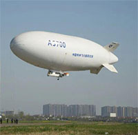 Tàu bay dạng khí cầu tốc độ 100km/h của Trung Quốc