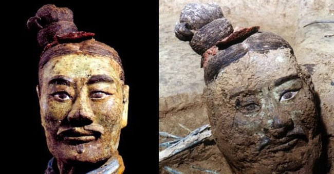 Sự thật về những "bông hoa" màu trắng nở rộ khi soi kính hiển vi đội quân đất nung