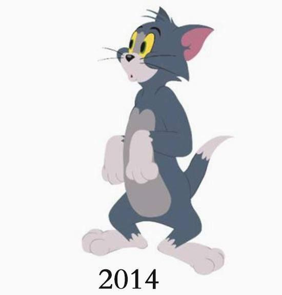 Năm 2014, hình ảnh của Tom có một sự thay đổi tương đối nhỏ