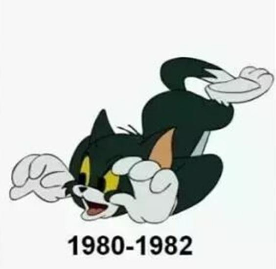Năm 1980, hình ảnh của Tom đổi thẳng sang màu xám đen