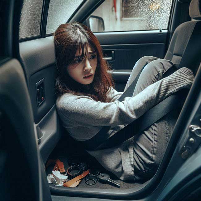 Điều gì xảy ra khi một người bị kẹt trong ô tô?