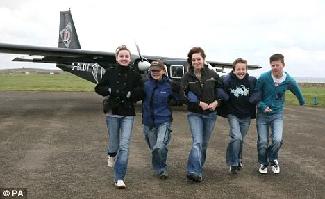 Students at Westray Secondary School 